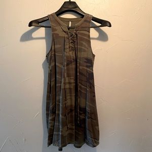 Camo sleeveless dress